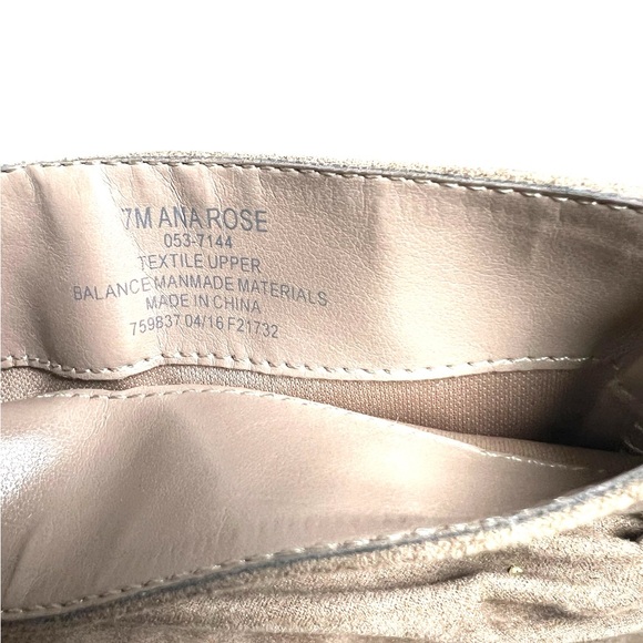 ANA Boots Womens Ana Rose Tassel Back Zip Peep Toe Ankle Bootie Brown Heels - Picture 6 of 9